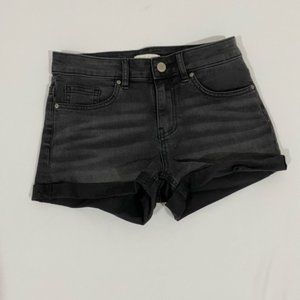 Black Jean Shorts